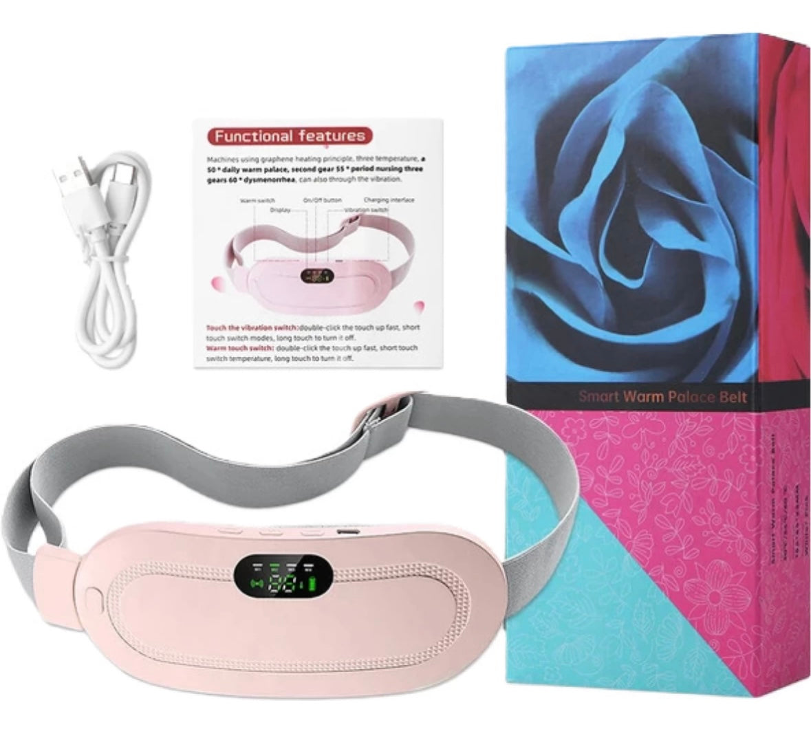 Menstrual Intelligent Heating Pad for Menstrual Cramps & Period Pain Relief