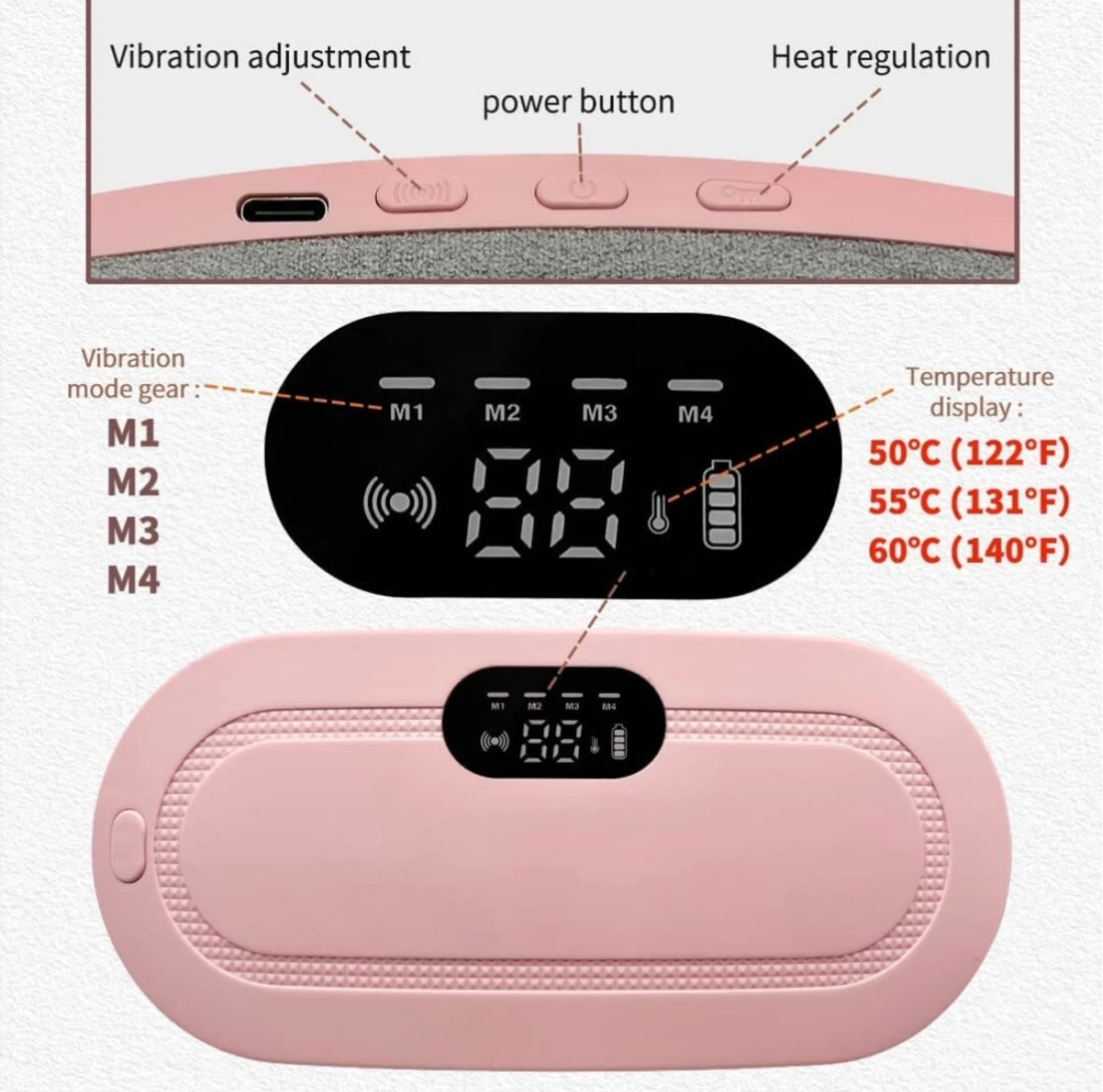 Menstrual Intelligent Heating Pad for Menstrual Cramps & Period Pain Relief